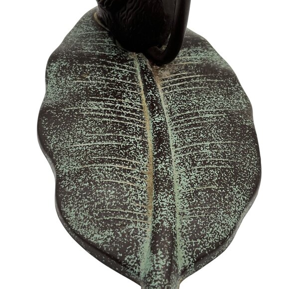 Cast Iron Monkey Leaf Banana Grape Holder Tail Hanging Hook Tropical Tiki Bar - Picture 5 of 9